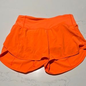 Lululemon Speed Up 4” Shorts Bright Orange